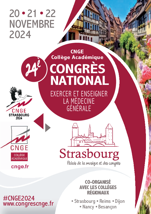 Affiche du congrès du CNGE Strasbourg 2024